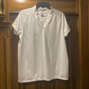 Nancy Lopez Golf Desert Dry White Golf Shirt Size XL